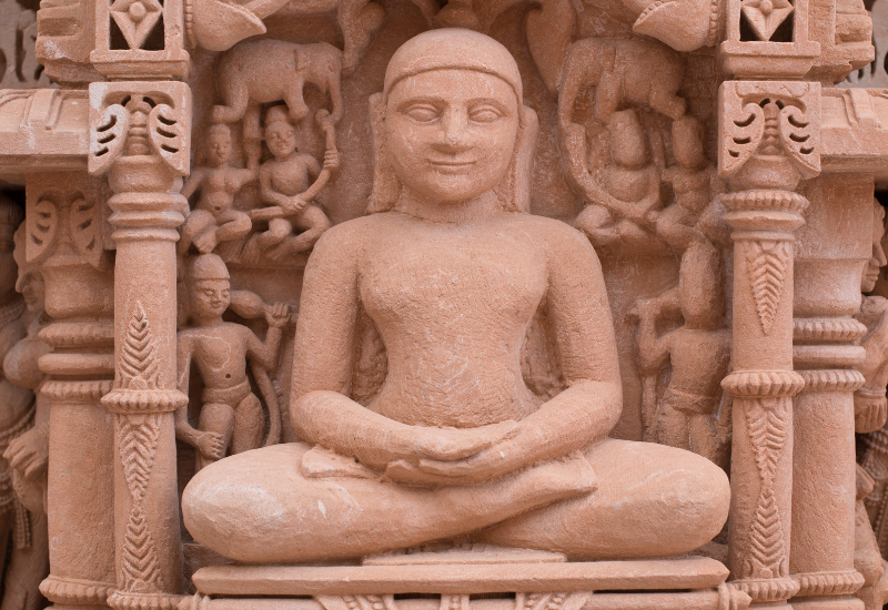 statue of a jain saint