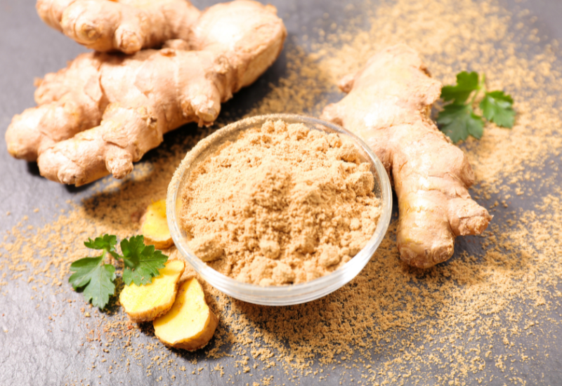 ginger root and ginger powder